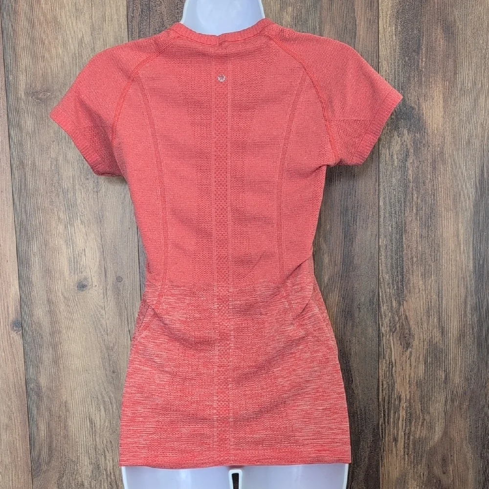 LuLuLemon Pink Active Short Sleeve Red Tee S